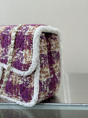 Okify CC Coco Neige 25/26 Tweed Flap Bag 33.5x21x11cm 27064 - 6