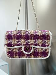 Okify CC Coco Neige 25/26 Tweed Flap Bag 33.5x21x11cm 27064 - 1