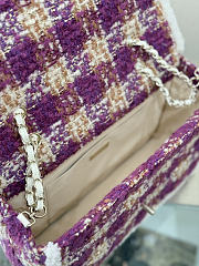 Okify CC Coco Neige 25/26 Tweed Flap Bag 33.5x21x11cm 27064 - 2