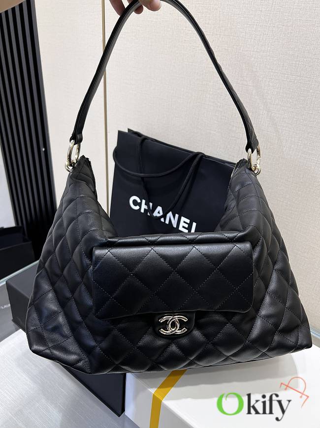 Okify CC 23B Hobo Bag Large Black 39x28x10cm - 1