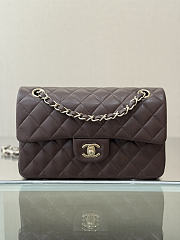 Okify CC Classic Flap Bag Dark Brown 23cm - 1