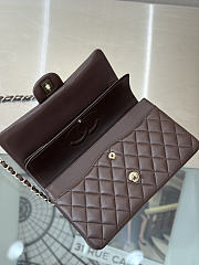 Okify CC Classic Flap Bag Dark Brown 25cm - 3