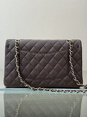 Okify CC Classic Flap Bag Dark Brown 25cm - 2