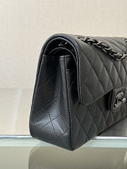 Okify CC Classic Flap Bag Black Lambskin Black Hardware 23cm - 4