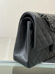 Okify CC Classic Flap Bag Black Lambskin Black Hardware 25cm - 4