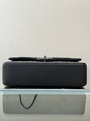 Okify CC Classic Flap Bag Black Lambskin Black Hardware 25cm - 3