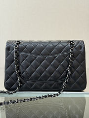 Okify CC Classic Flap Bag Black Lambskin Black Hardware 25cm - 2
