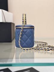 Okify CC 24A Vanity Bag Blue Caviar 19x12x4cm - 3