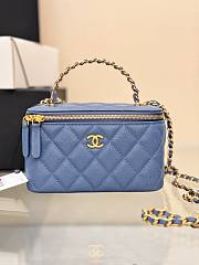 Okify CC 24A Vanity Bag Blue Caviar 19x12x4cm - 1