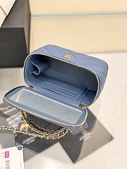 Okify CC 24A Vanity Bag Blue Caviar 19x12x4cm - 5
