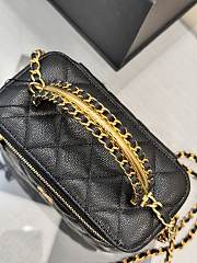 Okify CC 24A Vanity Bag Black Caviar 19x12x4cm - 6