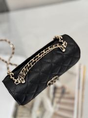 Okify CC 25P Kelly Bag Black Caviar Cross Handle 17x10x4.5cm - 2