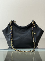 Okify CC 26C Small Tote Bag Black Calfskin 11x7.9x2.7cm - 4