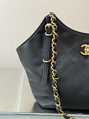 Okify CC 26C Small Tote Bag Black Calfskin 11x7.9x2.7cm - 2