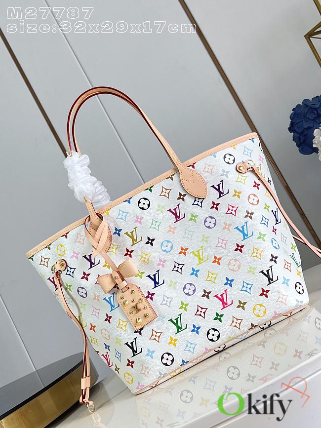 Okify Louis Vuitton x TM Neverfull MM Bag M27787 32x29x17cm - 1