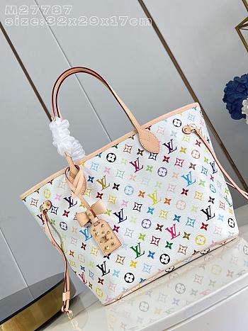 Okify Louis Vuitton x TM Neverfull MM Bag M27787 32x29x17cm