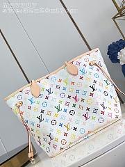 Okify Louis Vuitton x TM Neverfull MM Bag M27787 32x29x17cm - 4