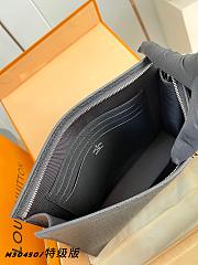 Okify Louis Vuitton Pochette Voyage MM BAG Black Taiga M30450 27x21x6cm - 3