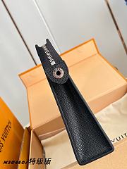 Okify Louis Vuitton Pochette Voyage MM BAG Black Taiga M30450 27x21x6cm - 4