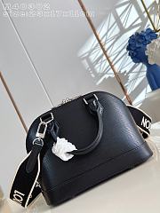 Okify Louis Vuitton Alma BB Bag Black Epi M40302 23x17x11cm - 2