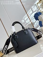 Okify Louis Vuitton Alma BB Bag Black Epi M40302 23x17x11cm - 1