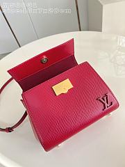 Okify Louis Vuitton Cluny Bag Red Epi M58931 20x16x7cm - 3