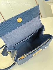Okify Louis Vuitton Cluny Bag Dark Blue Epi 20x16x7cm - 6