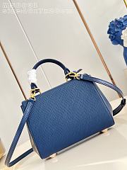 Okify Louis Vuitton Cluny Bag Dark Blue Epi 20x16x7cm - 3