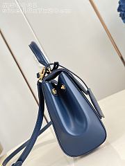 Okify Louis Vuitton Cluny Bag Dark Blue Epi 20x16x7cm - 2