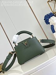 Okify Louis Vuitton Capucines Mini Bag Dark Green M24545 21x13x8cm - 1