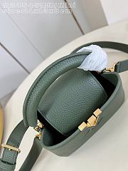 Okify Louis Vuitton Capucines Mini Bag Dark Green M24545 21x13x8cm - 2