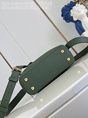 Okify Louis Vuitton Capucines Mini Bag Dark Green M24545 21x13x8cm - 4