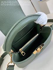 Okify Louis Vuitton Capucines Mini Bag Dark Green M24545 21x13x8cm - 5