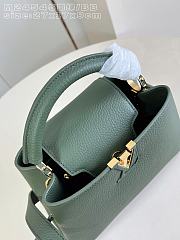 Okify Louis Vuitton Capucines BB Bag Dark Green M24545 27x17x9cm - 4