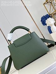 Okify Louis Vuitton Capucines BB Bag Dark Green M24545 27x17x9cm - 3