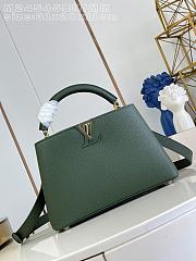Okify Louis Vuitton Capucines MM Bag Dark Green M24545 30x20x10cm - 1
