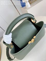 Okify Louis Vuitton Capucines MM Bag Dark Green M24545 30x20x10cm - 6