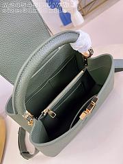 Okify Louis Vuitton Capucines MM Bag Dark Green M24545 30x20x10cm - 5