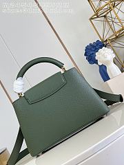 Okify Louis Vuitton Capucines MM Bag Dark Green M24545 30x20x10cm - 4