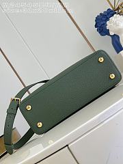 Okify Louis Vuitton Capucines MM Bag Dark Green M24545 30x20x10cm - 2