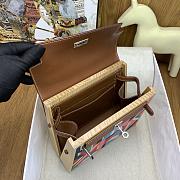 Okify Hermes Kelly Wood Bag 22cm  - 4