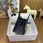 Okify Hermes Birkin 20 Bag Black Badge Beaded Embroidery 27100 - 2