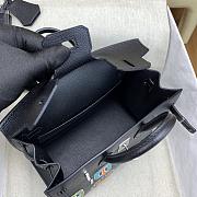 Okify Hermes Birkin 20 Bag Black Badge Beaded Embroidery 27100 - 5