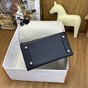 Okify Hermes Birkin 20 Bag Black Badge Beaded Embroidery 27101 - 6