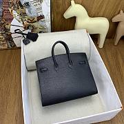 Okify Hermes Birkin 20 Bag Black Badge Beaded Embroidery 27101 - 4