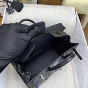 Okify Hermes Birkin 20 Bag Black Badge Beaded Embroidery 27101 - 3