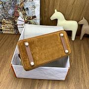 Okify Hermes Birkin Grizzly 25 Bag Golden Brown - 6