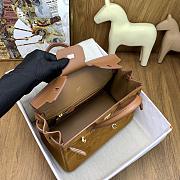 Okify Hermes Birkin Grizzly 25 Bag Golden Brown - 5