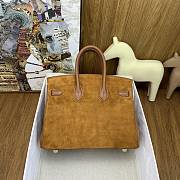 Okify Hermes Birkin Grizzly 25 Bag Golden Brown - 3