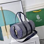 Okify Goyard Barrel Bag Blue 40x23x23cm - 6